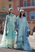 Ansab Jahangir | Zoha Luxury Lawn 25 | Blue Bell - House Of Hania