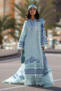 Ansab Jahangir | Zoha Luxury Lawn 25 | Blue Bell - House Of Hania