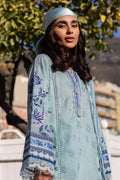 Ansab Jahangir | Zoha Luxury Lawn 25 | Blue Bell - House Of Hania