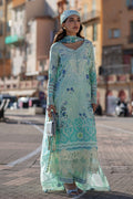 Ansab Jahangir | Zoha Luxury Lawn 25 | Ice Crystal - House Of Hania