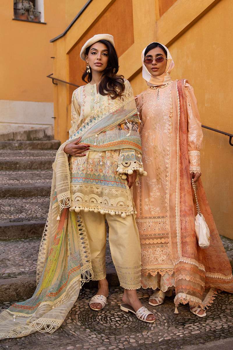 Ansab Jahangir | Zoha Luxury Lawn 25 | Mangosteen - House Of Hania