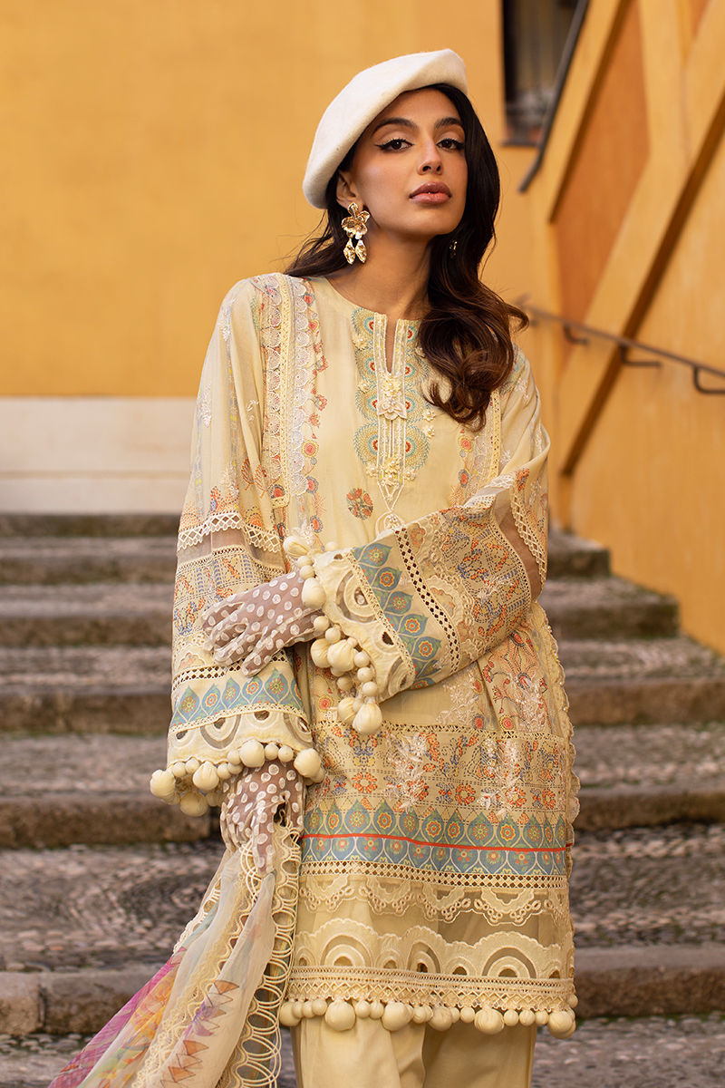 Ansab Jahangir | Zoha Luxury Lawn 25 | Mangosteen - House Of Hania