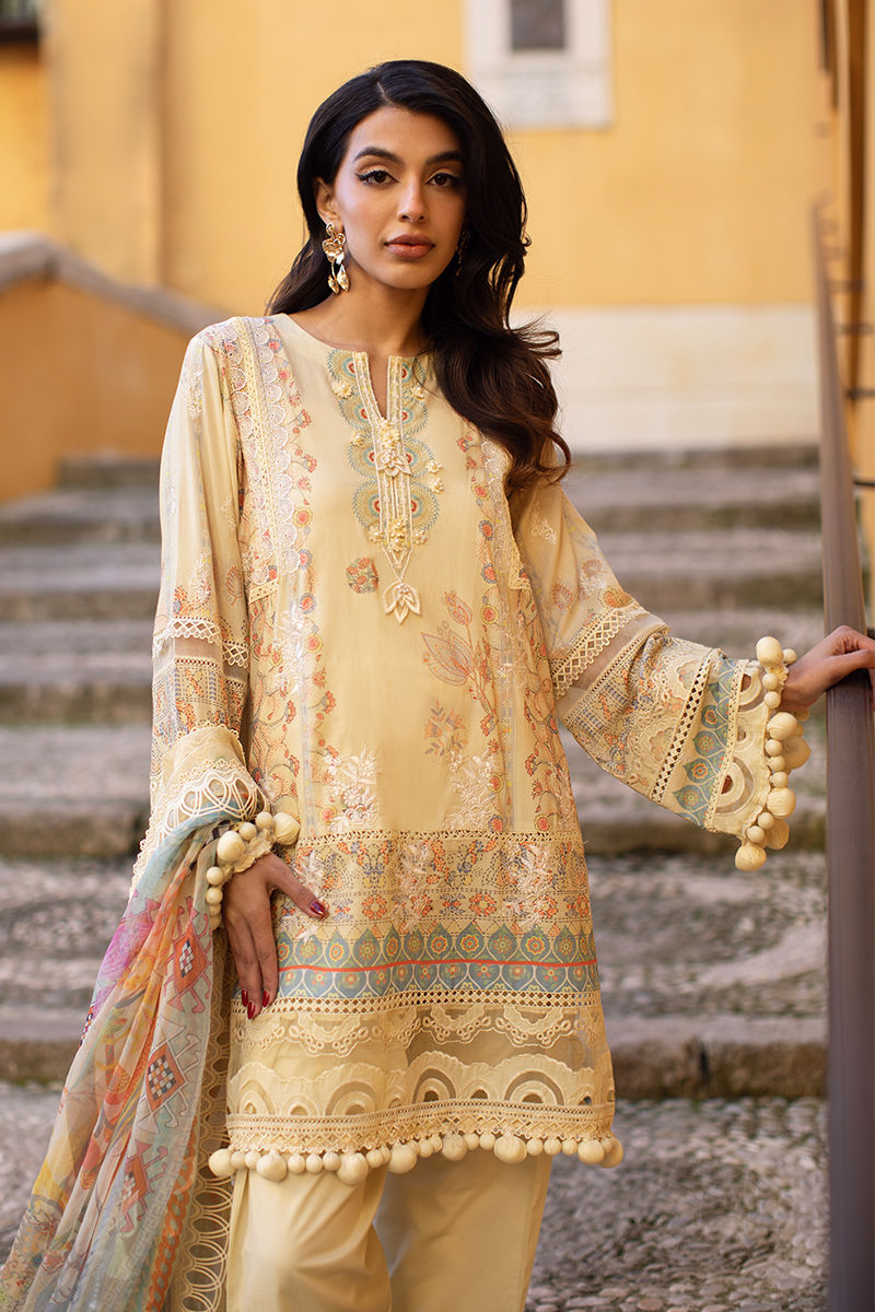 Ansab Jahangir | Zoha Luxury Lawn 25 | Mangosteen - House Of Hania