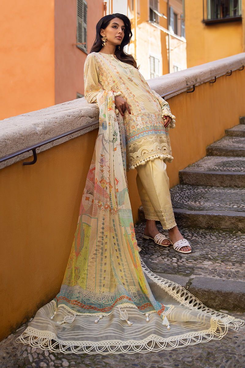 Ansab Jahangir | Zoha Luxury Lawn 25 | Mangosteen - House Of Hania