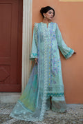 Ansab Jahangir | Zoha Luxury Lawn 25 | Misty Jade - House Of Hania