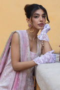 Ansab Jahangir | Zoha Luxury Lawn 25 | Pearl Pink - House Of Hania