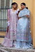 Ansab Jahangir | Zoha Luxury Lawn 25 | Petal Blue - House Of Hania