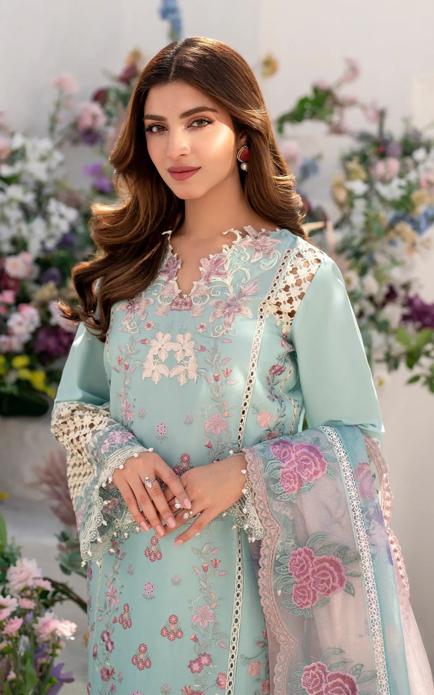 Asifa and Nabeel | Azalia Summer 25 | Bells of Ireland (AZL25-10) - House Of Hania
