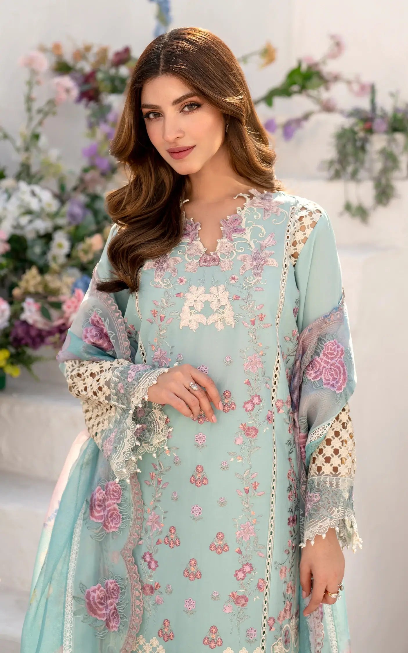 Asifa and Nabeel | Azalia Summer 25 | Bells of Ireland (AZL25-10) - House Of Hania