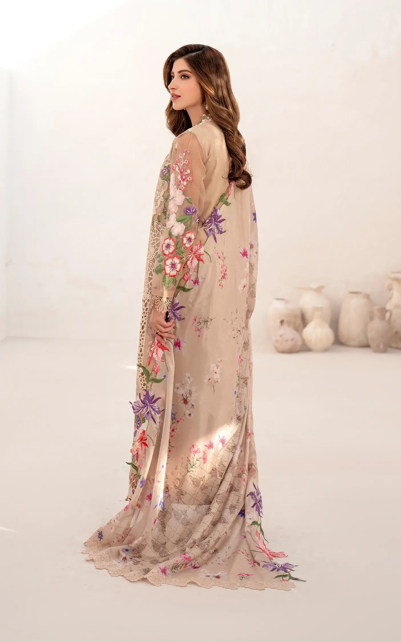 Asifa and Nabeel | Azalia Summer 25 | Carnation (AZL25-09) - House Of Hania