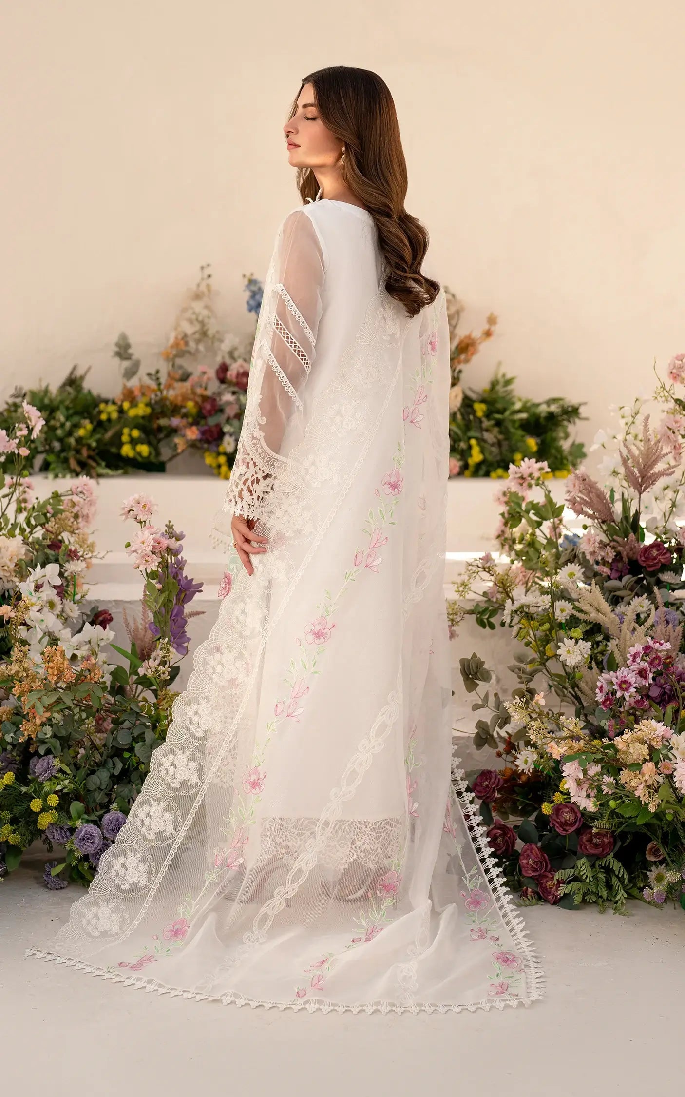 Asifa and Nabeel | Azalia Summer 25 | Dove (AZL25-03) - House Of Hania