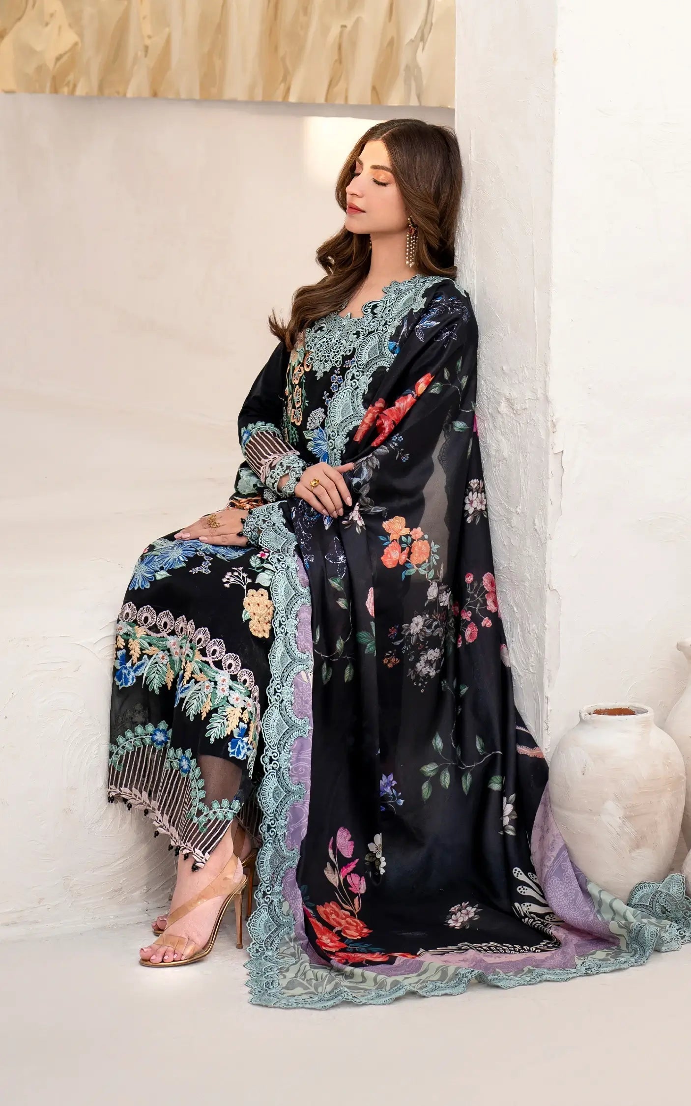 Asifa and Nabeel | Azalia Summer 25 | Garden Rose (AZL25-05) - House Of Hania