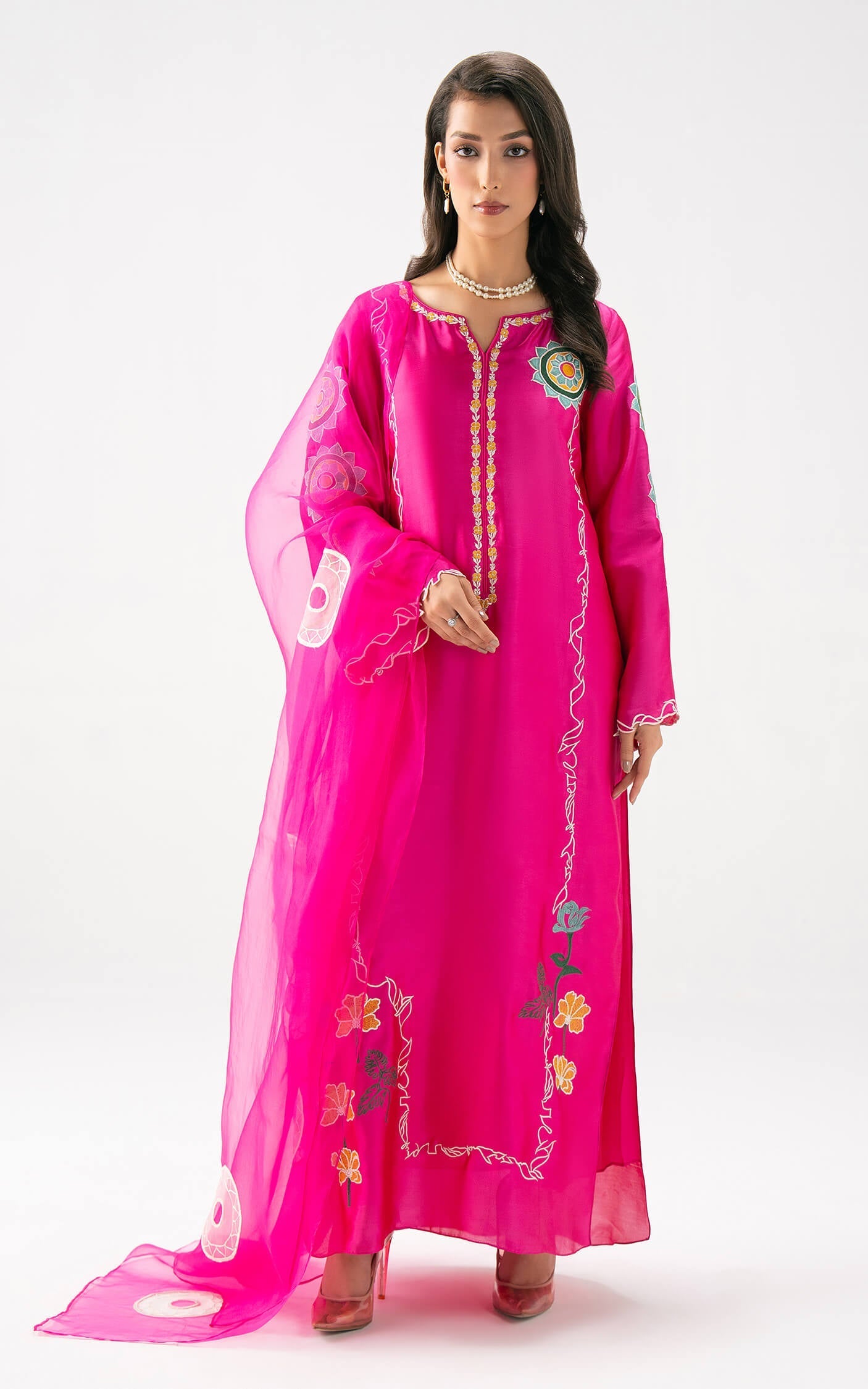 Asifa and Nabeel | Celevara | Fuchsia Flame - House Of Hania
