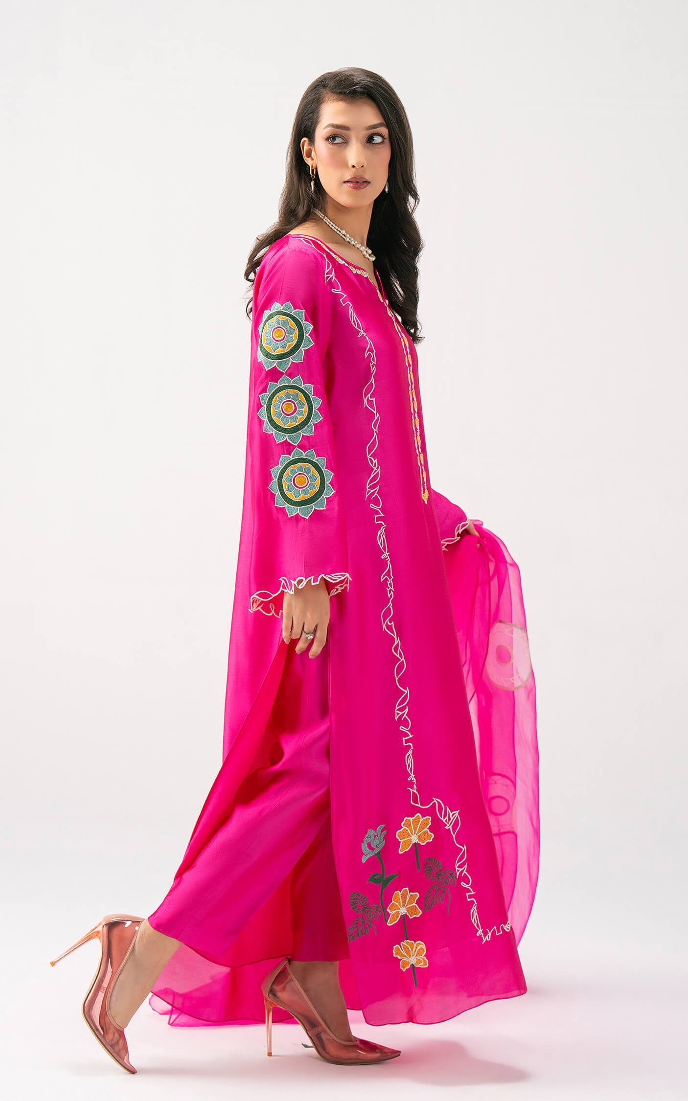 Asifa and Nabeel | Celevara | Fuchsia Flame - House Of Hania