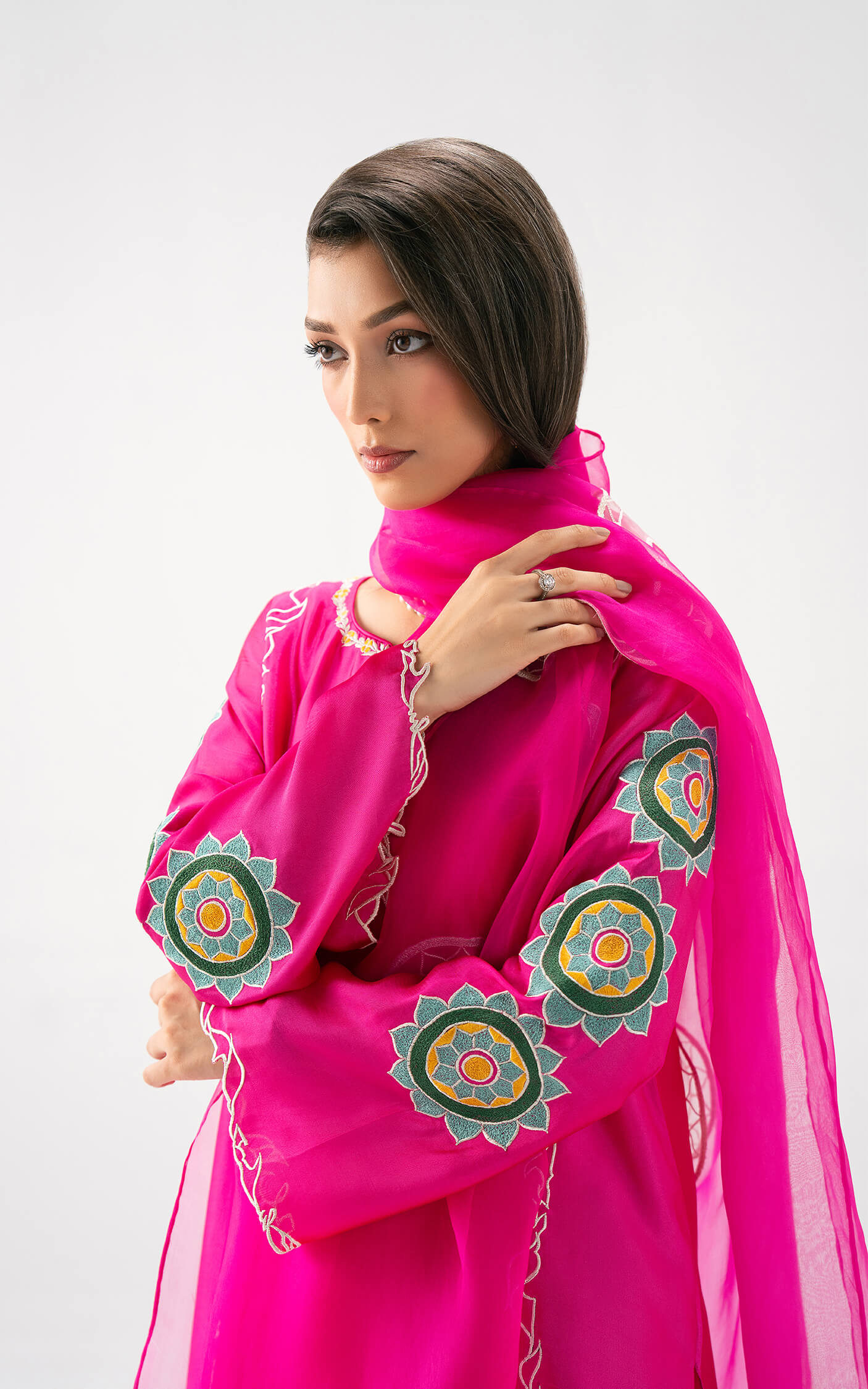 Asifa and Nabeel | Celevara | Fuchsia Flame - House Of Hania