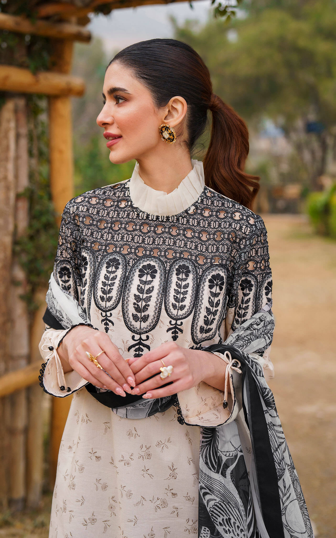Asifa and Nabeel | Meraki Summer 24 | SNOWDROP-U141M002 - House Of Hania