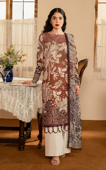 Asifa and Nabeel | Meraki Vintage 25 | Darcheeni (MVL25-07) - House Of Hania