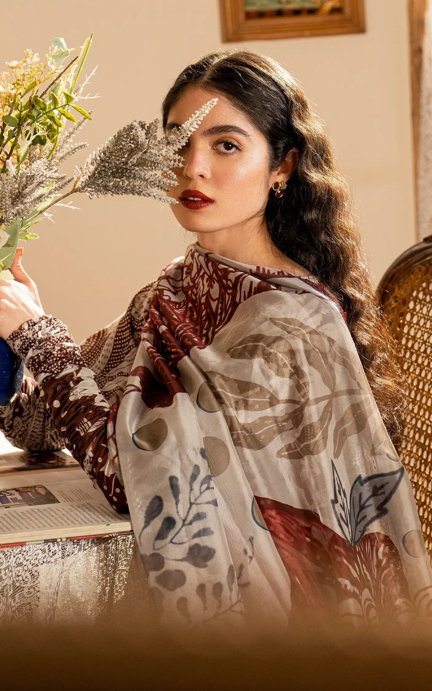 Asifa and Nabeel | Meraki Vintage 25 | Darcheeni (MVL25-07) - House Of Hania