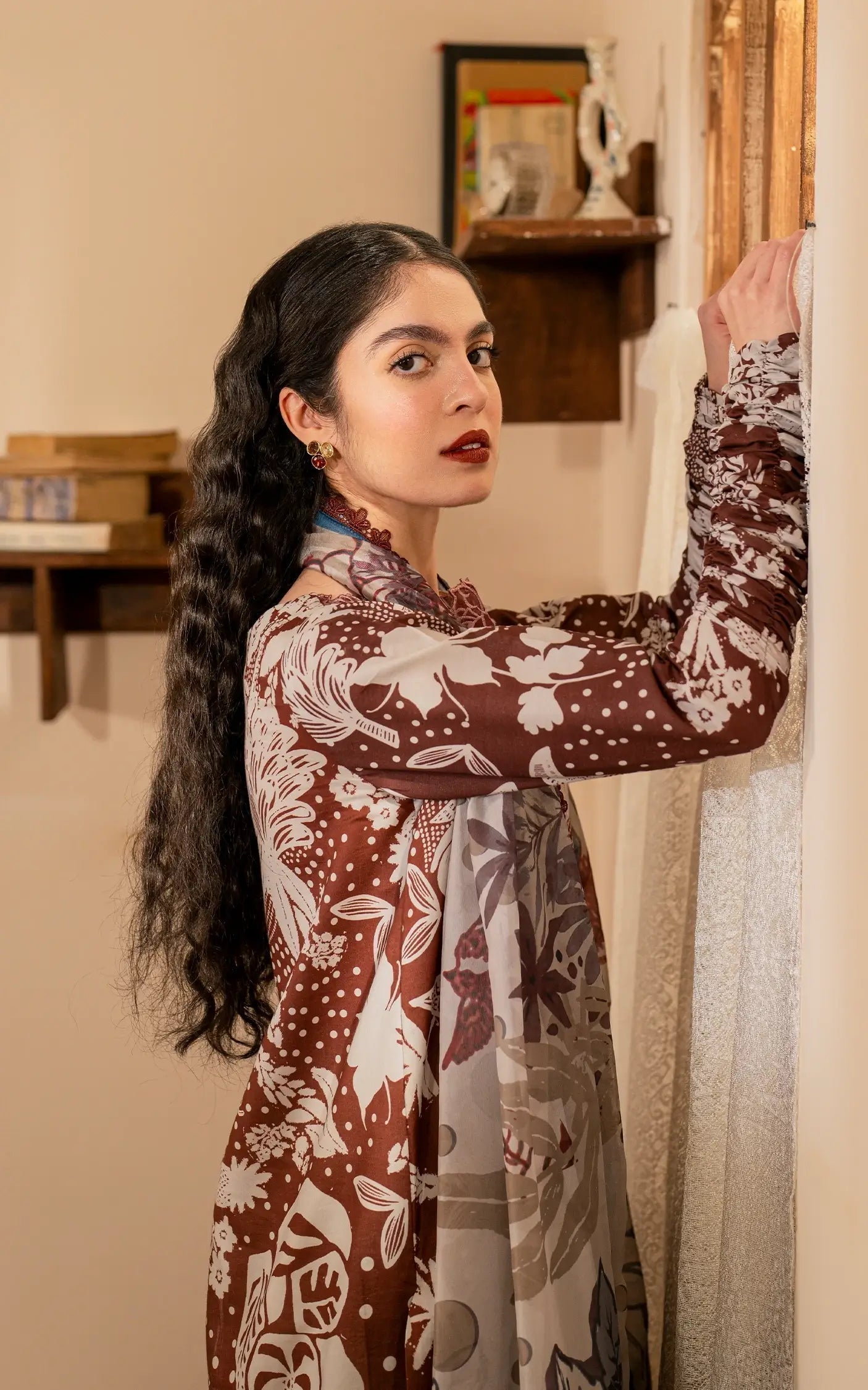 Asifa and Nabeel | Meraki Vintage 25 | Darcheeni (MVL25-07) - House Of Hania