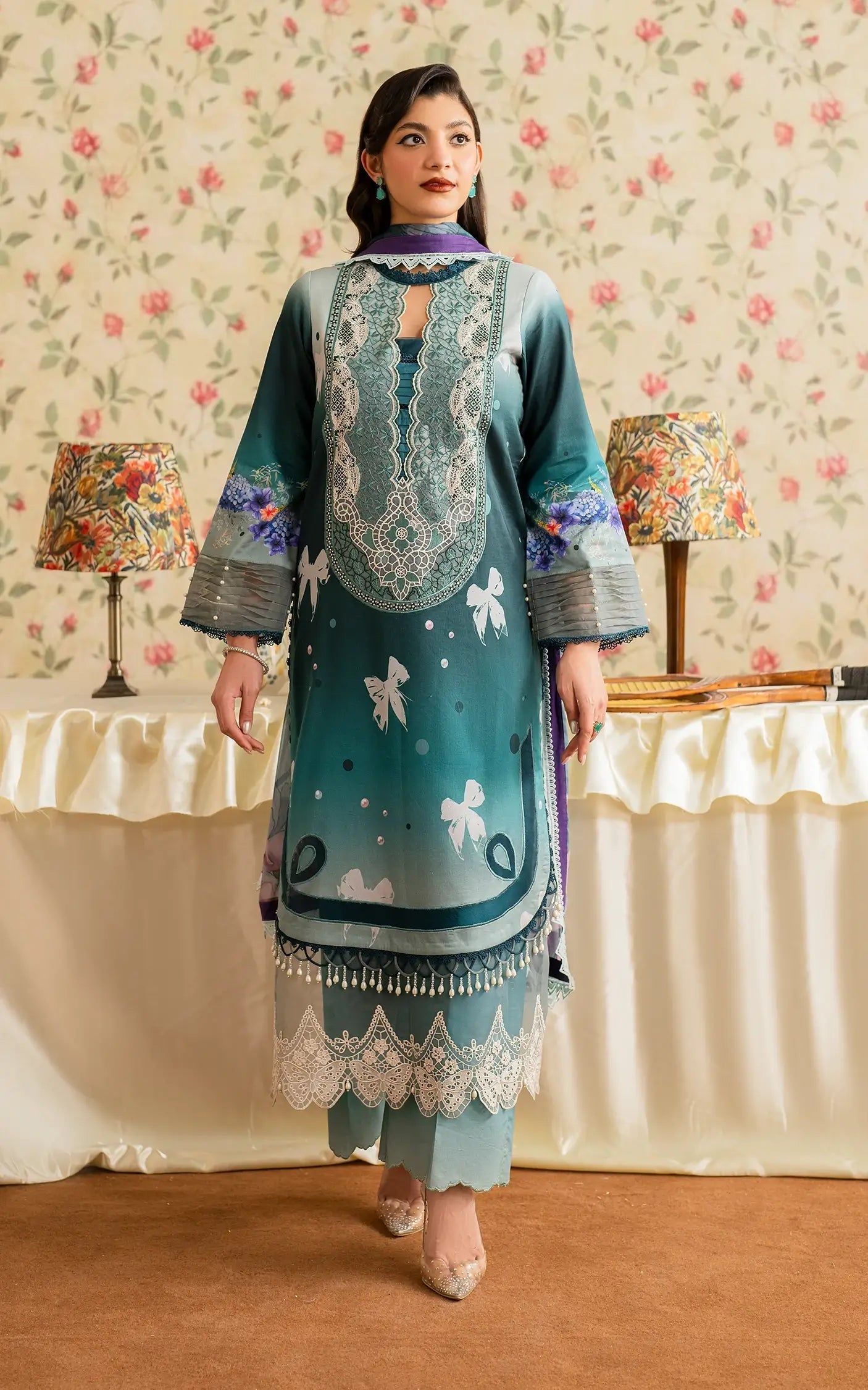 Asifa and Nabeel | Meraki Vintage 25 | Jal (MVL25-09) - House Of Hania