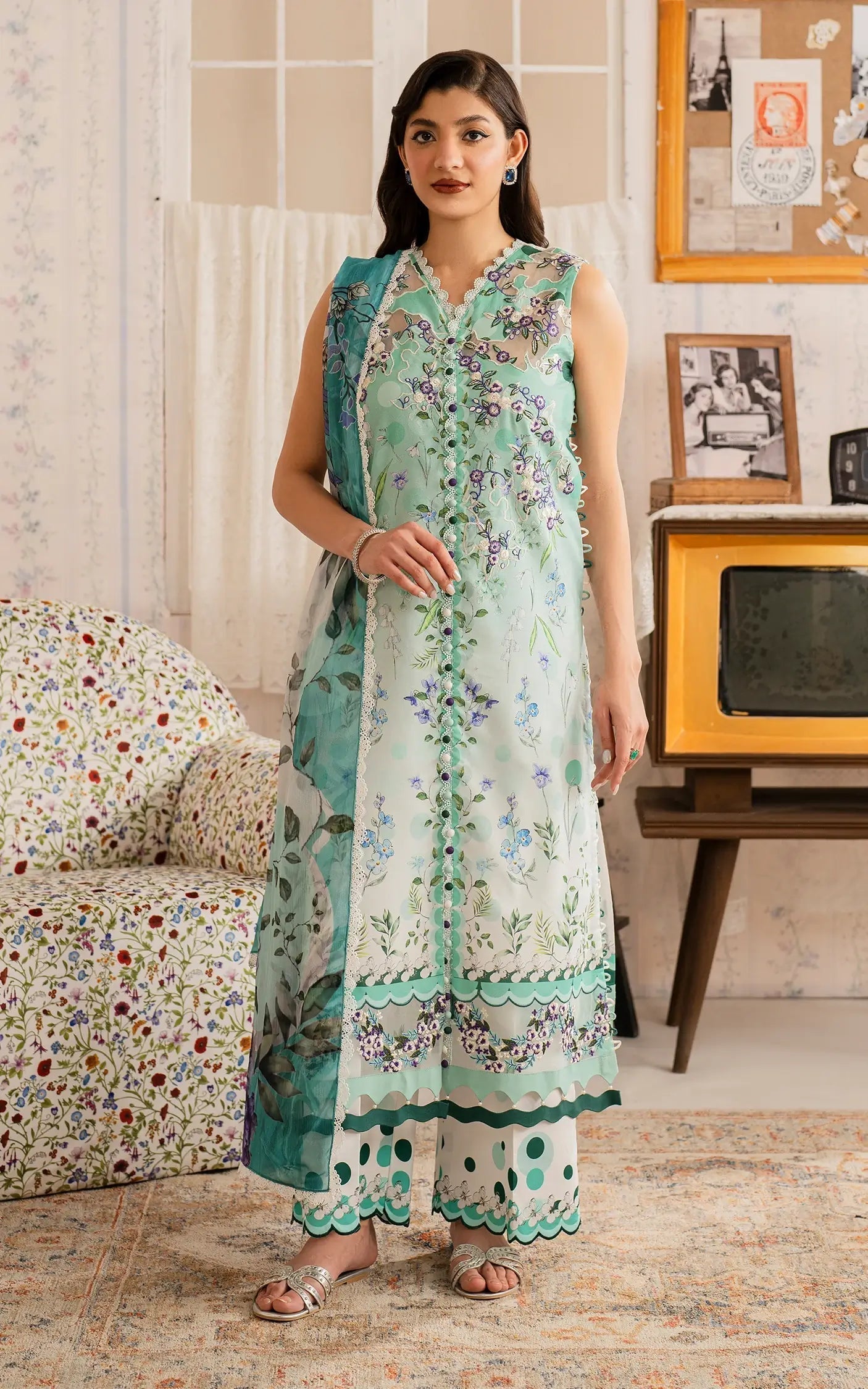 Asifa and Nabeel | Meraki Vintage 25 | Nazneen (MVL25-15) - House Of Hania