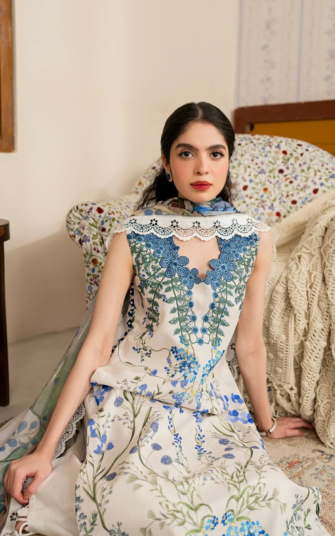 Asifa and Nabeel | Meraki Vintage 25 | Shabnam (MVL25-13) - House Of Hania