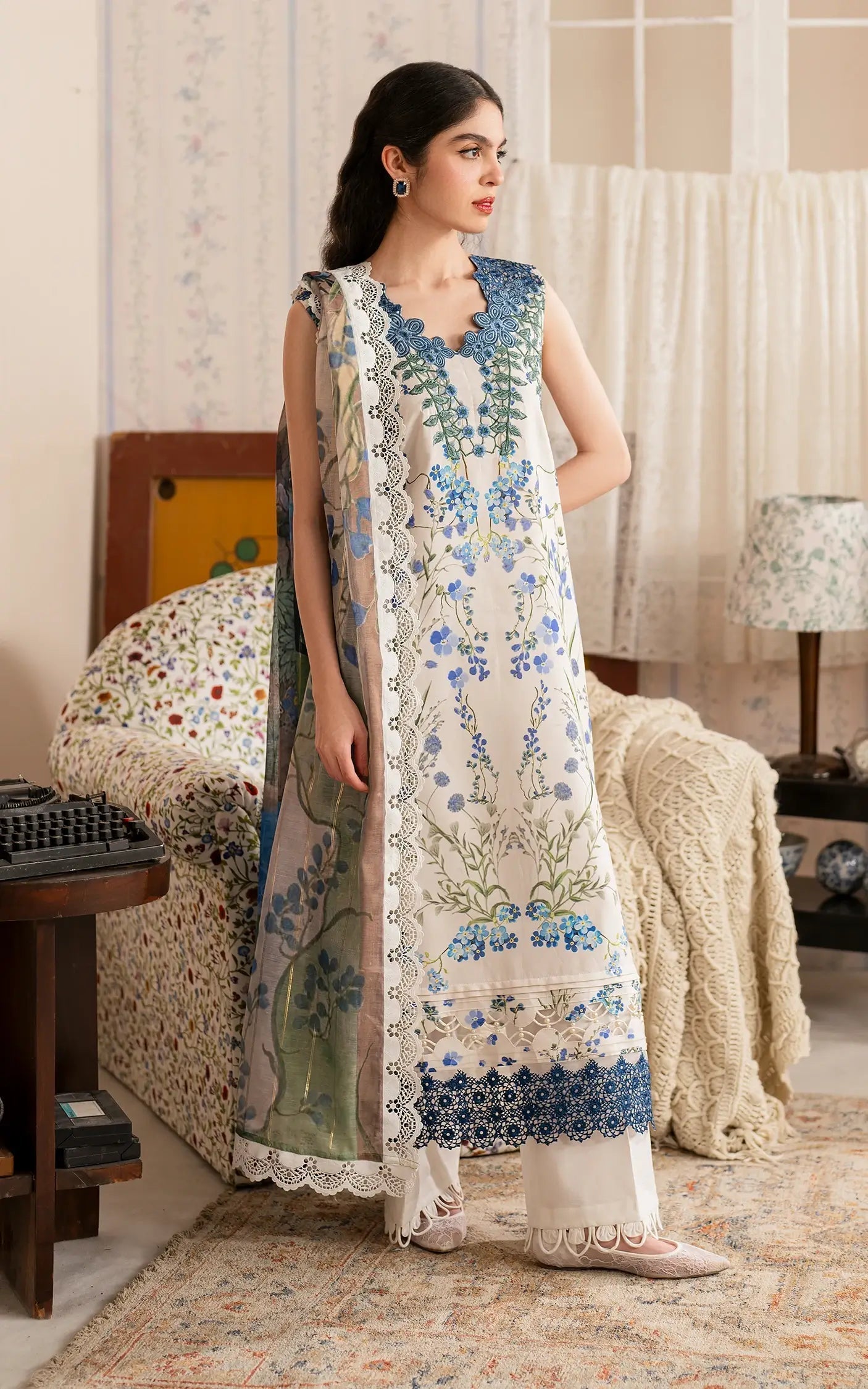 Asifa and Nabeel | Meraki Vintage 25 | Shabnam (MVL25-13) - House Of Hania