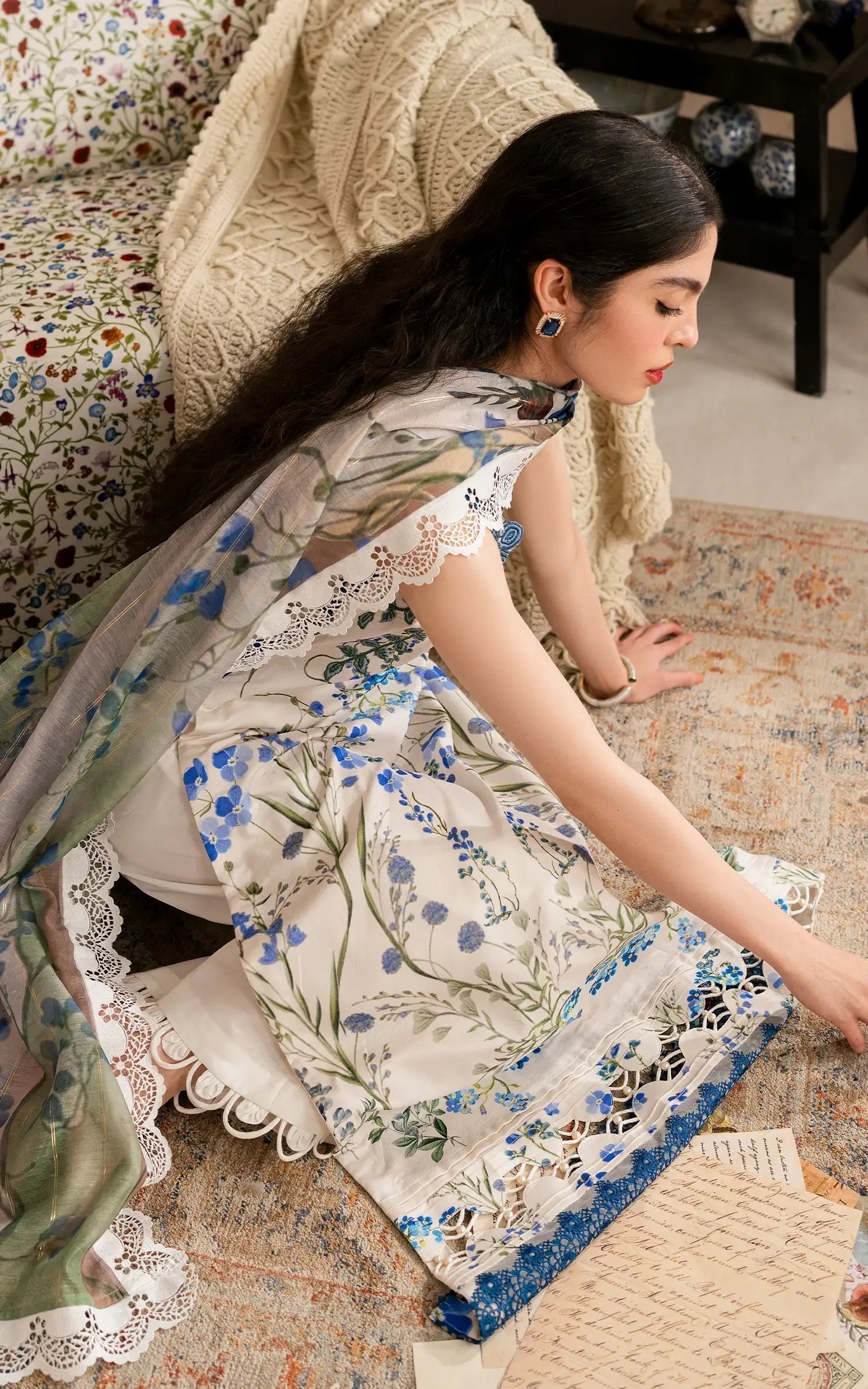 Asifa and Nabeel | Meraki Vintage 25 | Shabnam (MVL25-13) - House Of Hania
