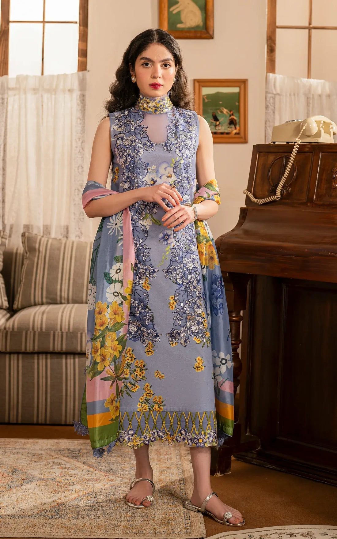 Asifa and Nabeel | Meraki Vintage 25 | Sunehri (MVL25-02) - House Of Hania