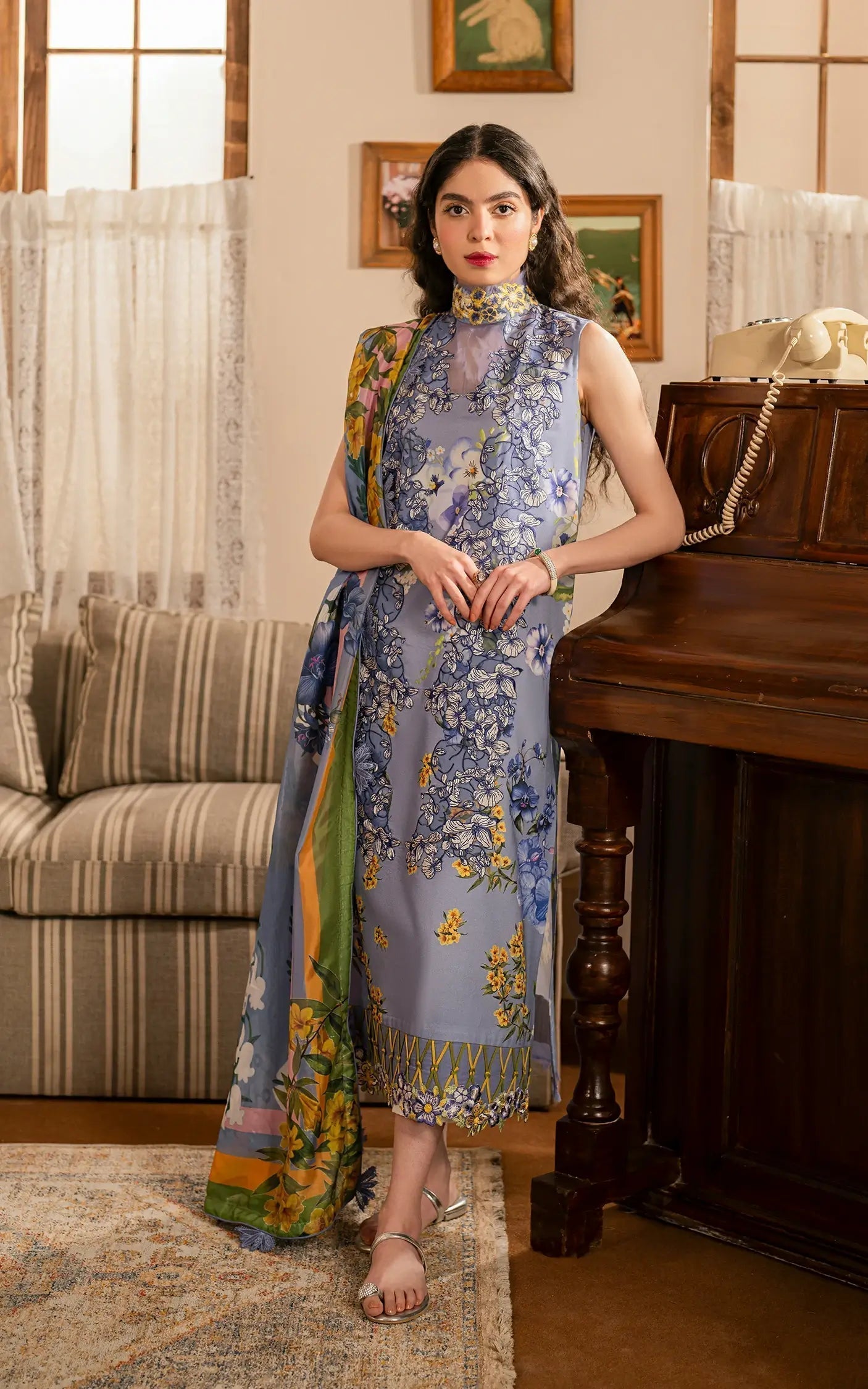 Asifa and Nabeel | Meraki Vintage 25 | Sunehri (MVL25-02) - House Of Hania