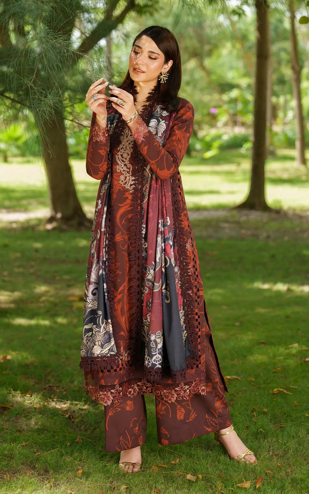 Asifa and Nabeel | Meraki Winter 25 | Crimson Chill - House Of Hania