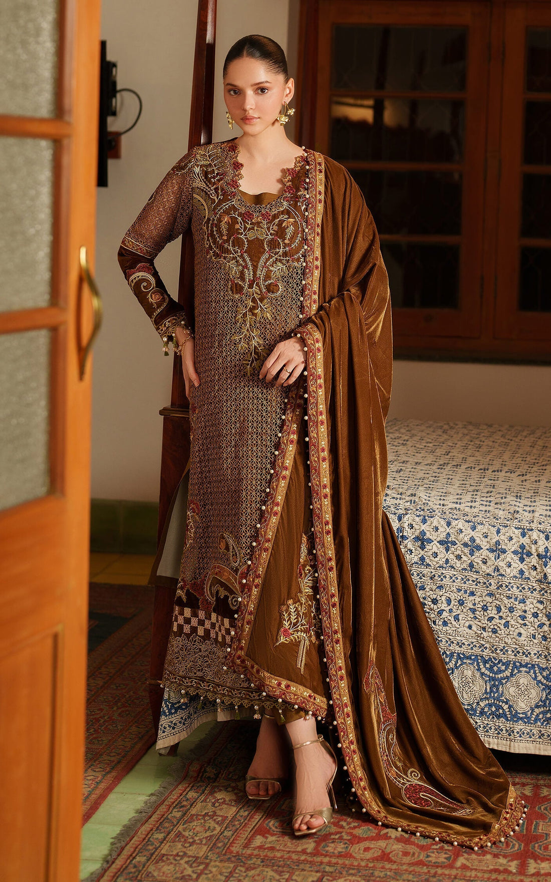 Asifa and Nabeel | Pashmina Luxe 25 |Cedar LWC25-08 - House Of Hania