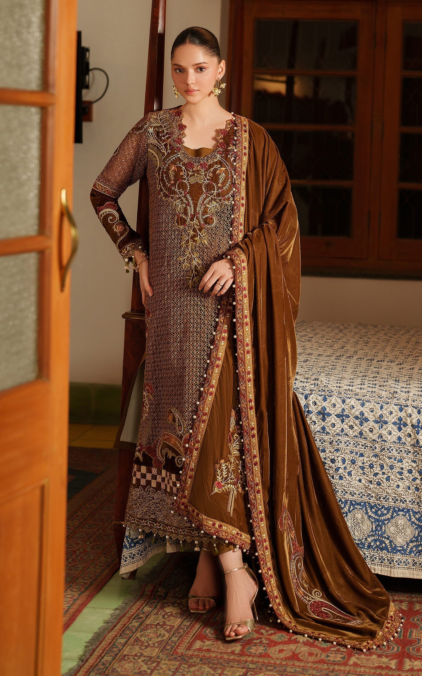 Asifa and Nabeel | Pashmina Luxe 25 |Cedar LWC25-08 - House Of Hania