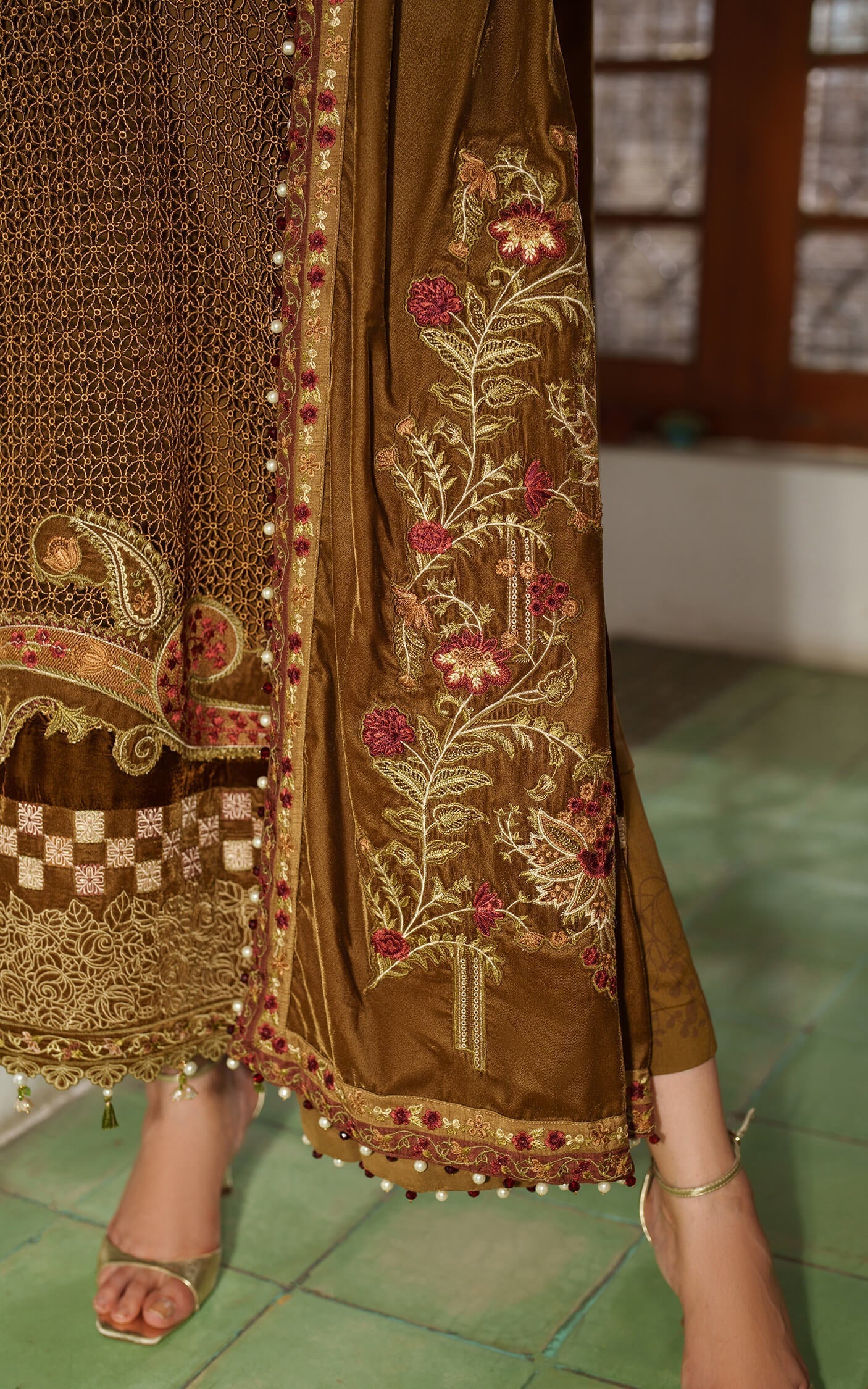 Asifa and Nabeel | Pashmina Luxe 25 |Cedar LWC25-08 - House Of Hania