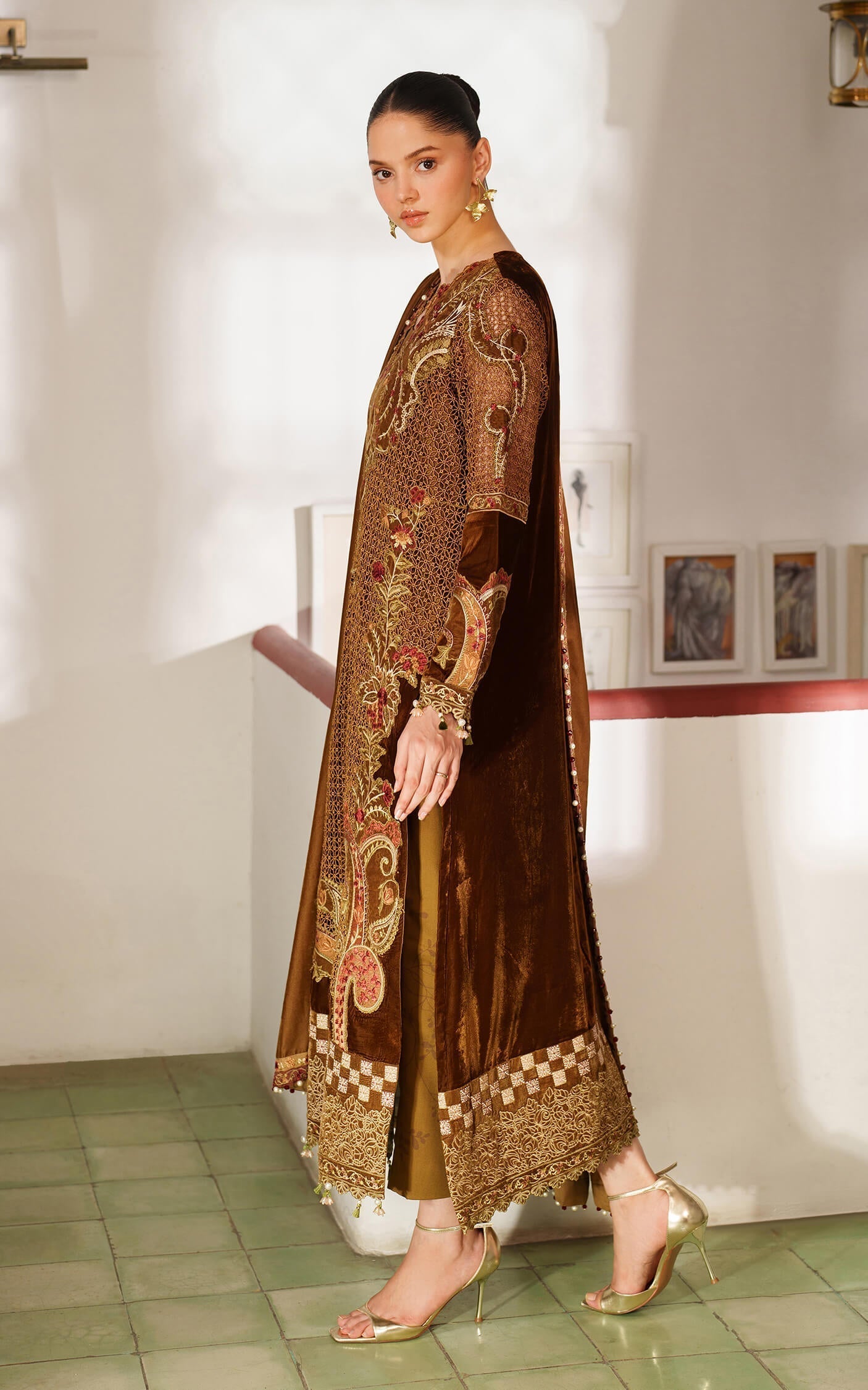 Asifa and Nabeel | Pashmina Luxe 25 |Cedar LWC25-08 - House Of Hania