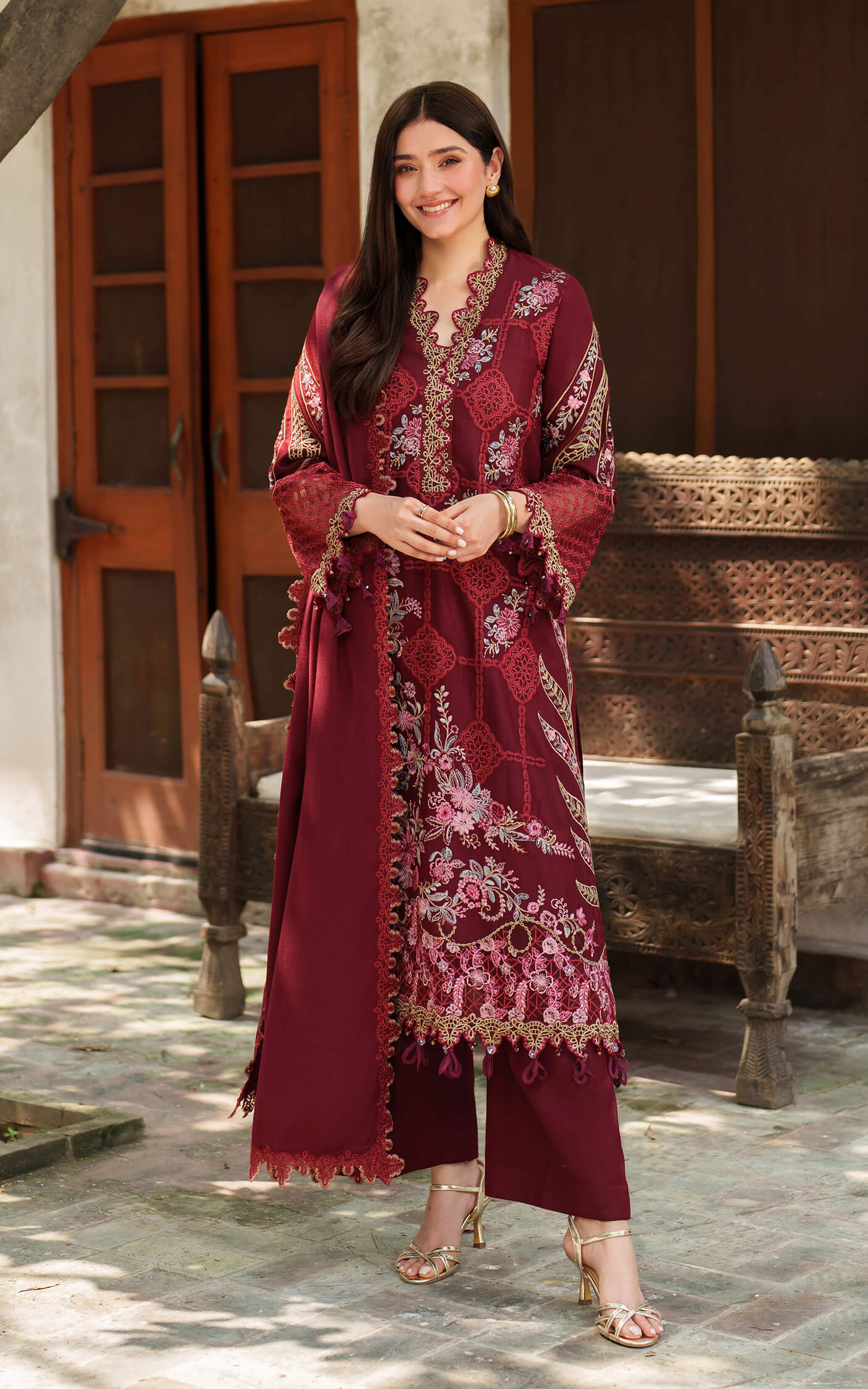 Asifa and Nabeel | Pashmina Luxe 25 | Mira LWC25-05 - House Of Hania