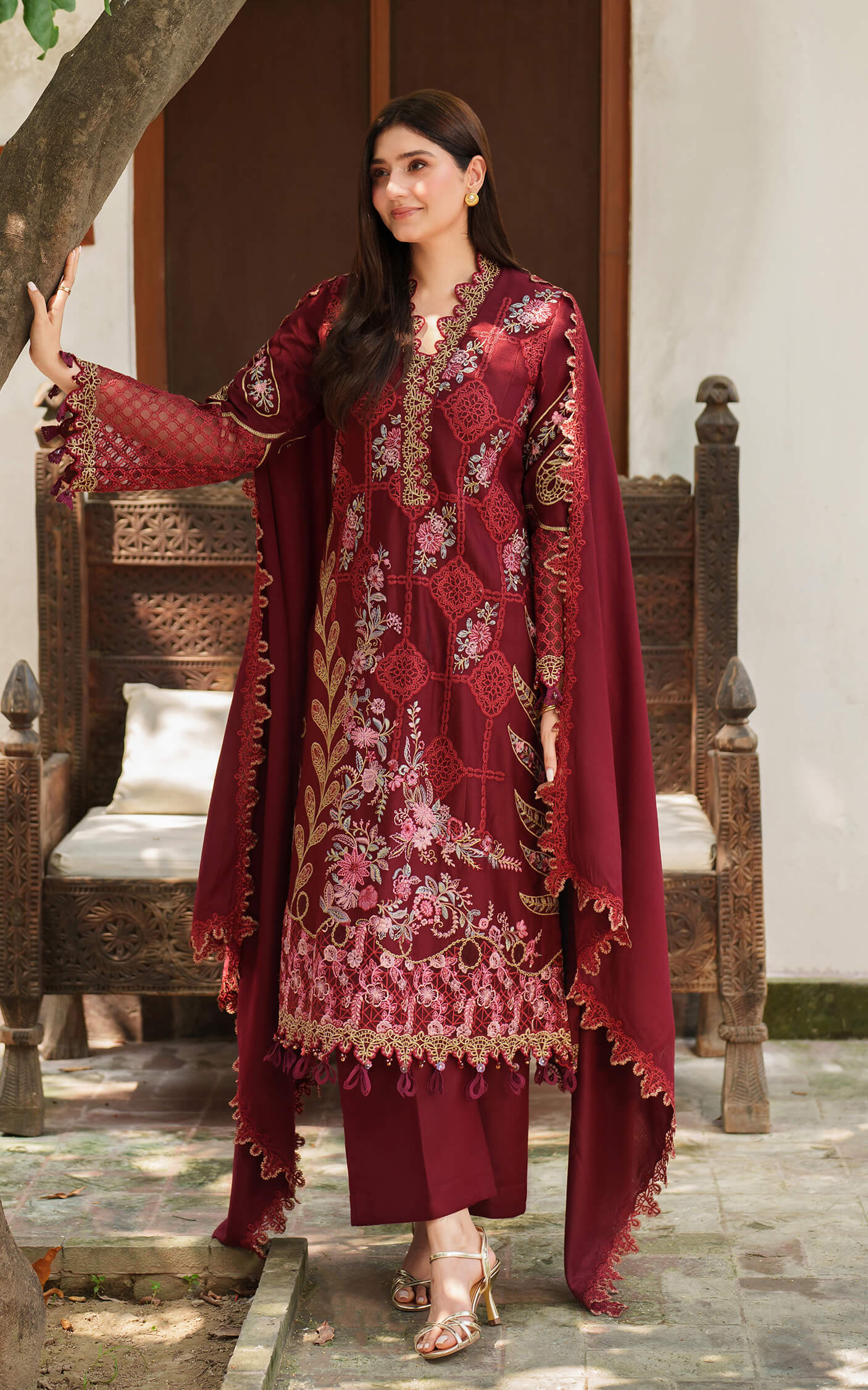 Asifa and Nabeel | Pashmina Luxe 25 | Mira LWC25-05 - House Of Hania