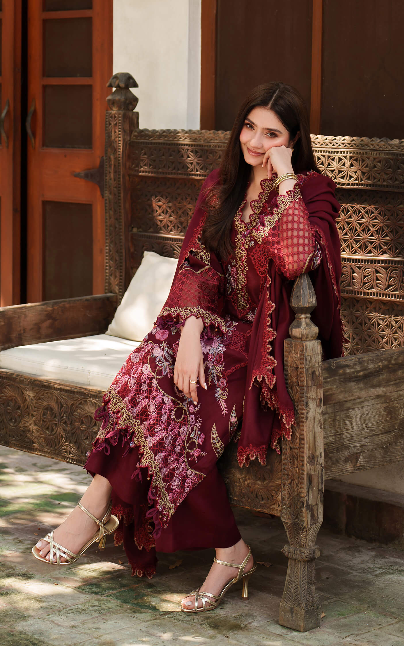 Asifa and Nabeel | Pashmina Luxe 25 | Mira LWC25-05 - House Of Hania