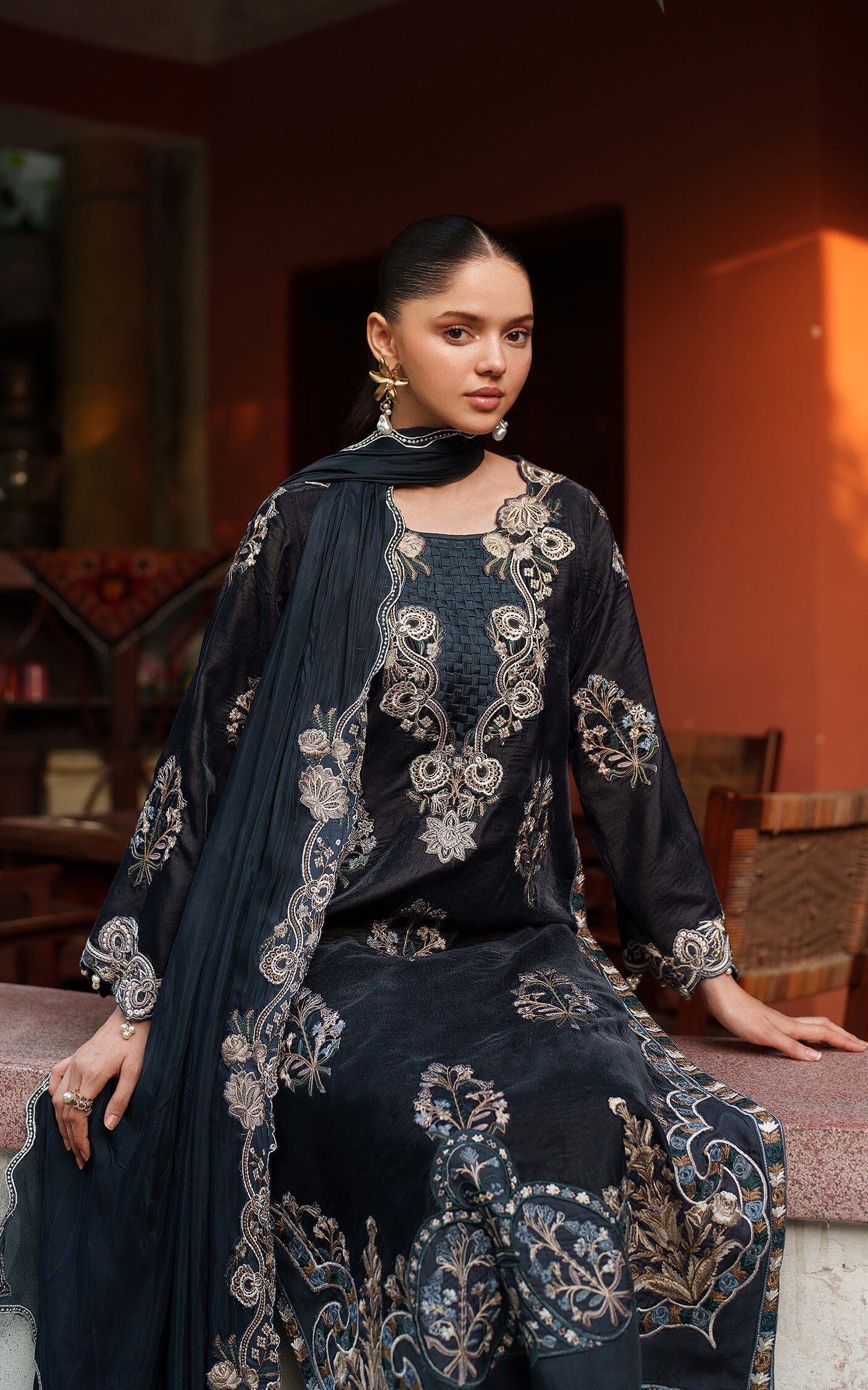 Asifa and Nabeel | Pashmina Luxe 25 | Opal LWC25-07 - House Of Hania