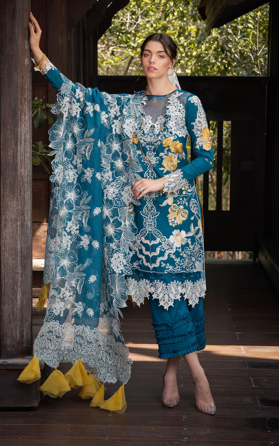 Asifa and Nabeel | Rosemary Ruffles 24 | Flora - House Of Hania