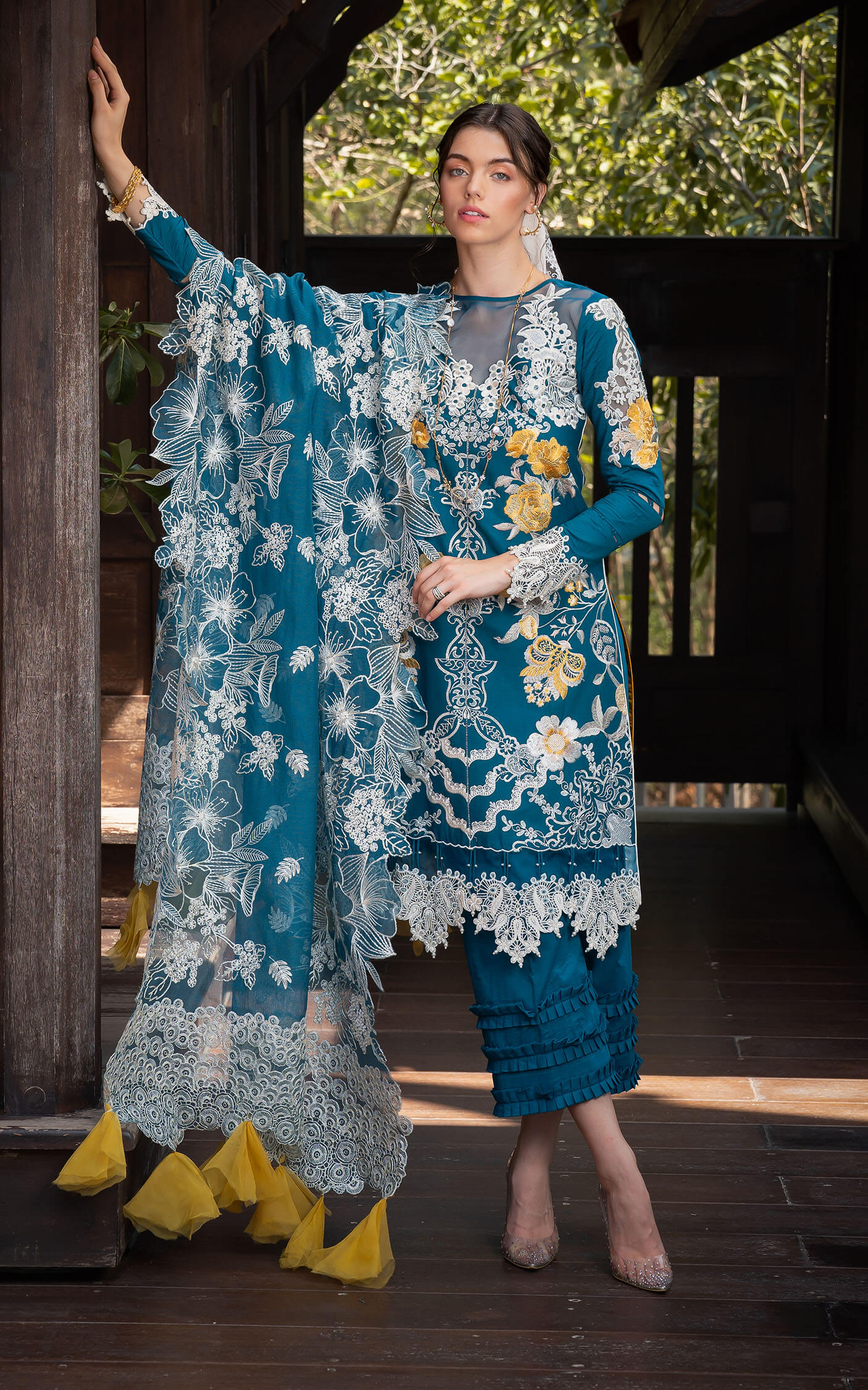 Asifa and Nabeel | Rosemary Ruffles 24 | Flora - House Of Hania