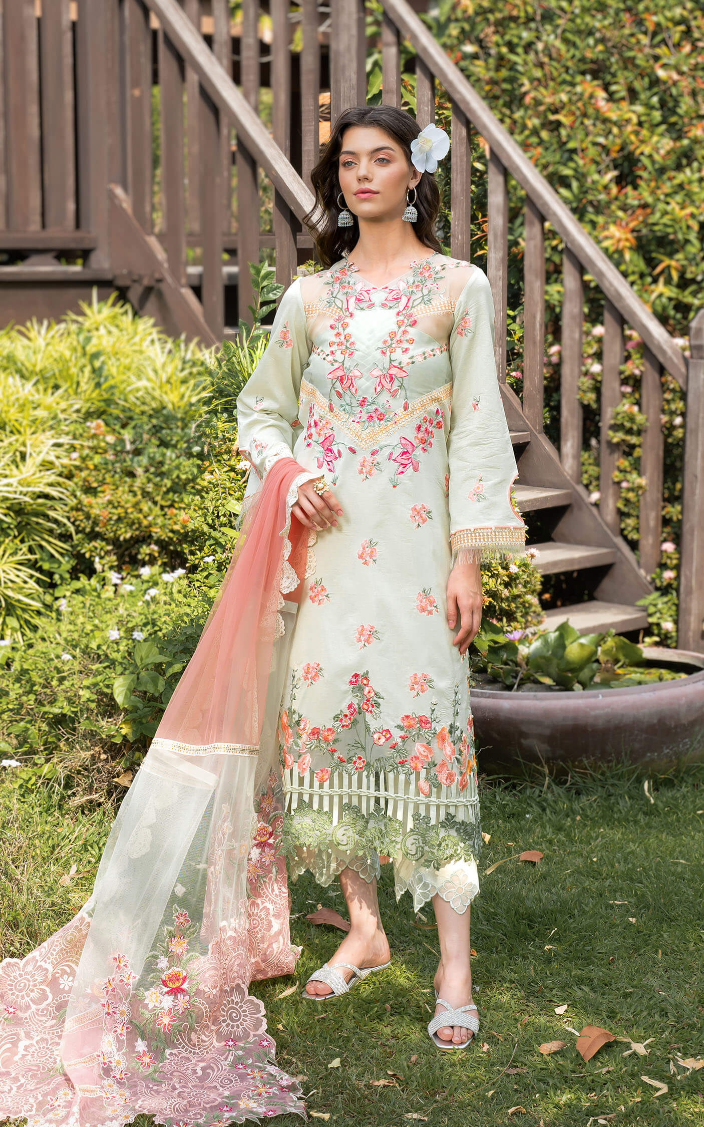 Asifa and Nabeel | Rosemary Ruffles 24 | Serene - House Of Hania