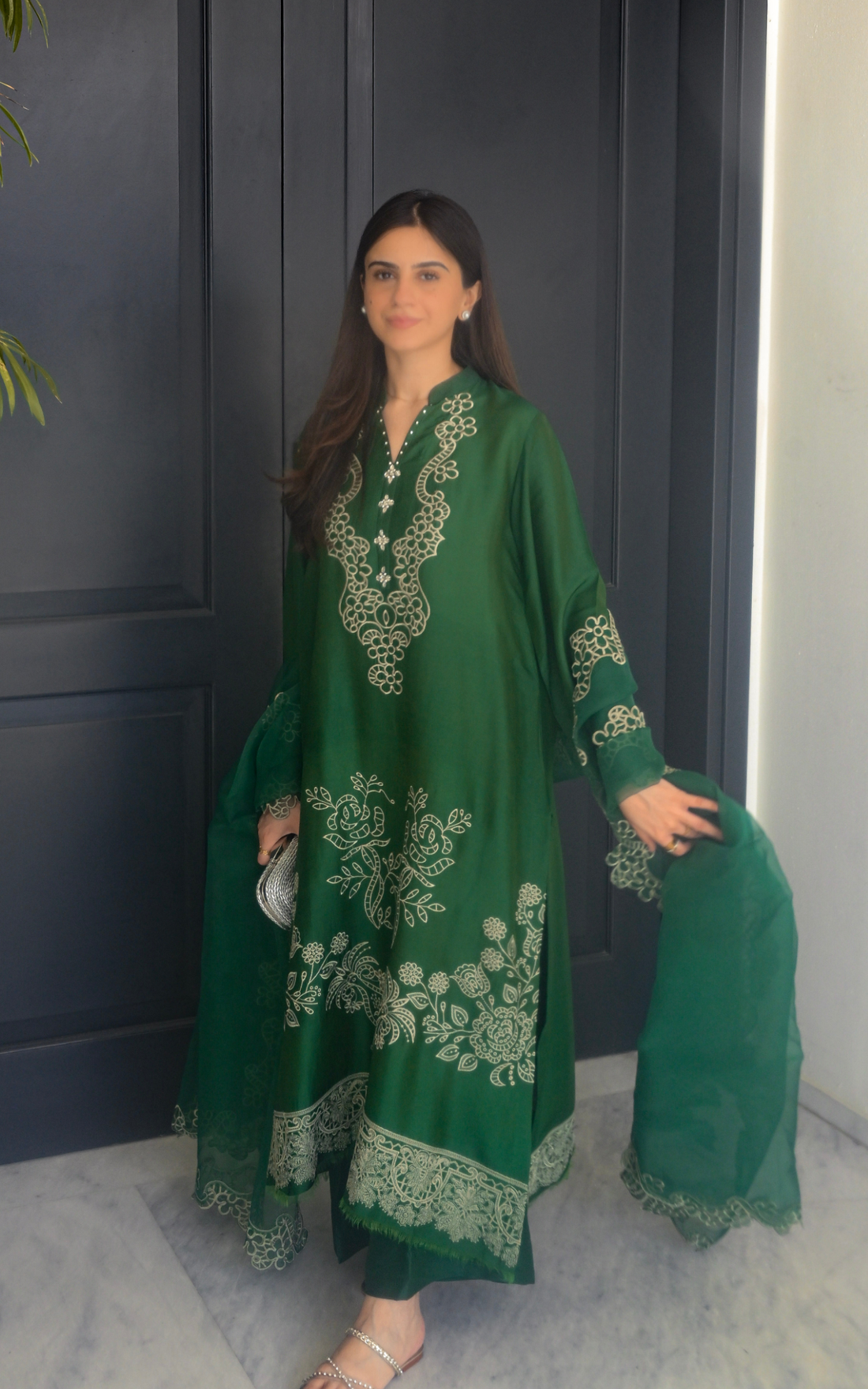 Asifa and Nabeel | Silk Edit 26 | Emerald Hues - House Of Hania