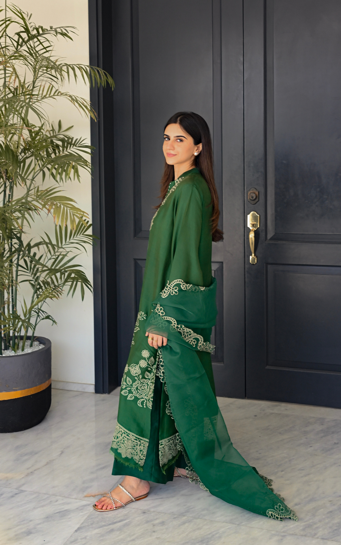 Asifa and Nabeel | Silk Edit 26 | Emerald Hues - House Of Hania