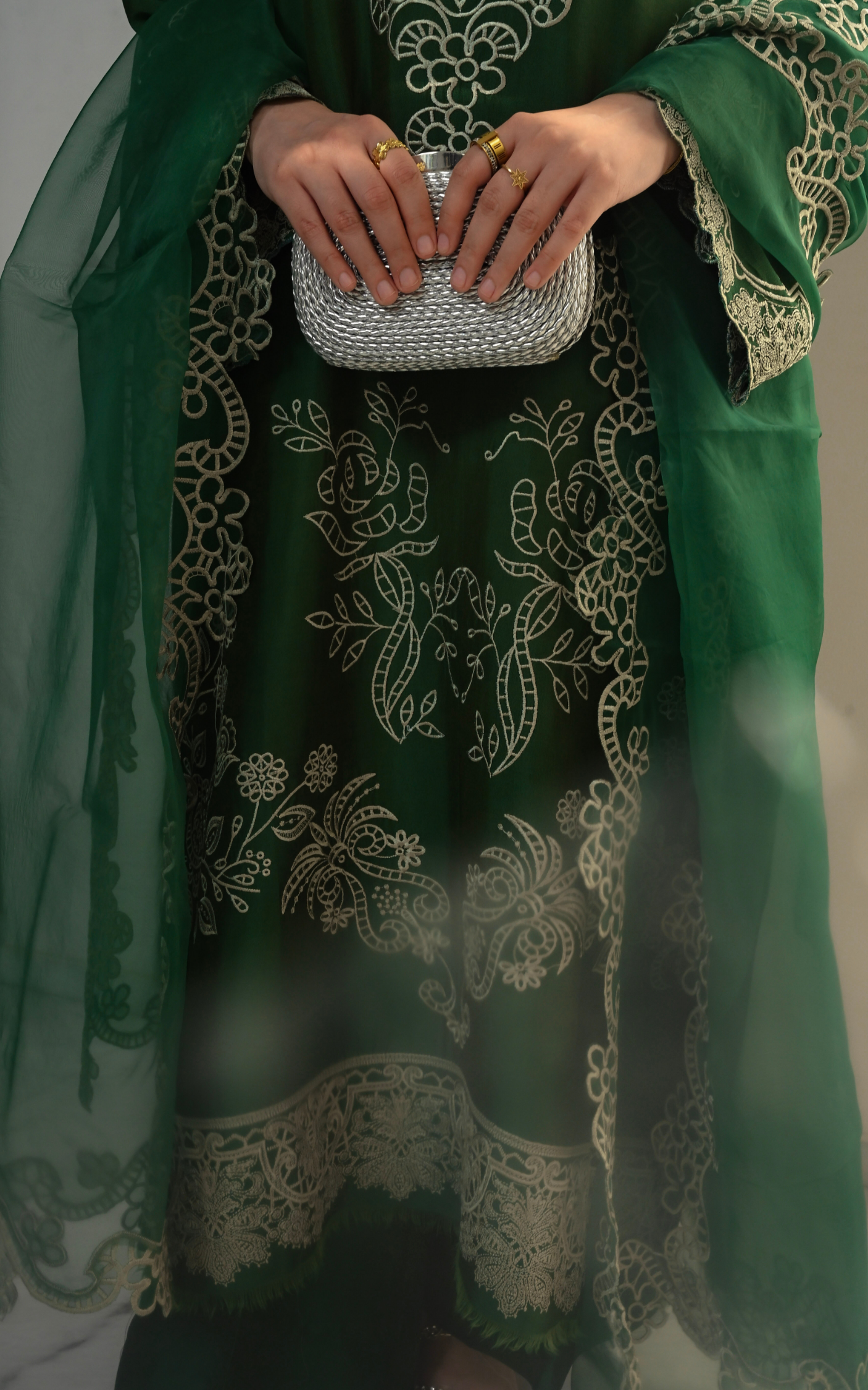 Asifa and Nabeel | Silk Edit 26 | Emerald Hues - House Of Hania