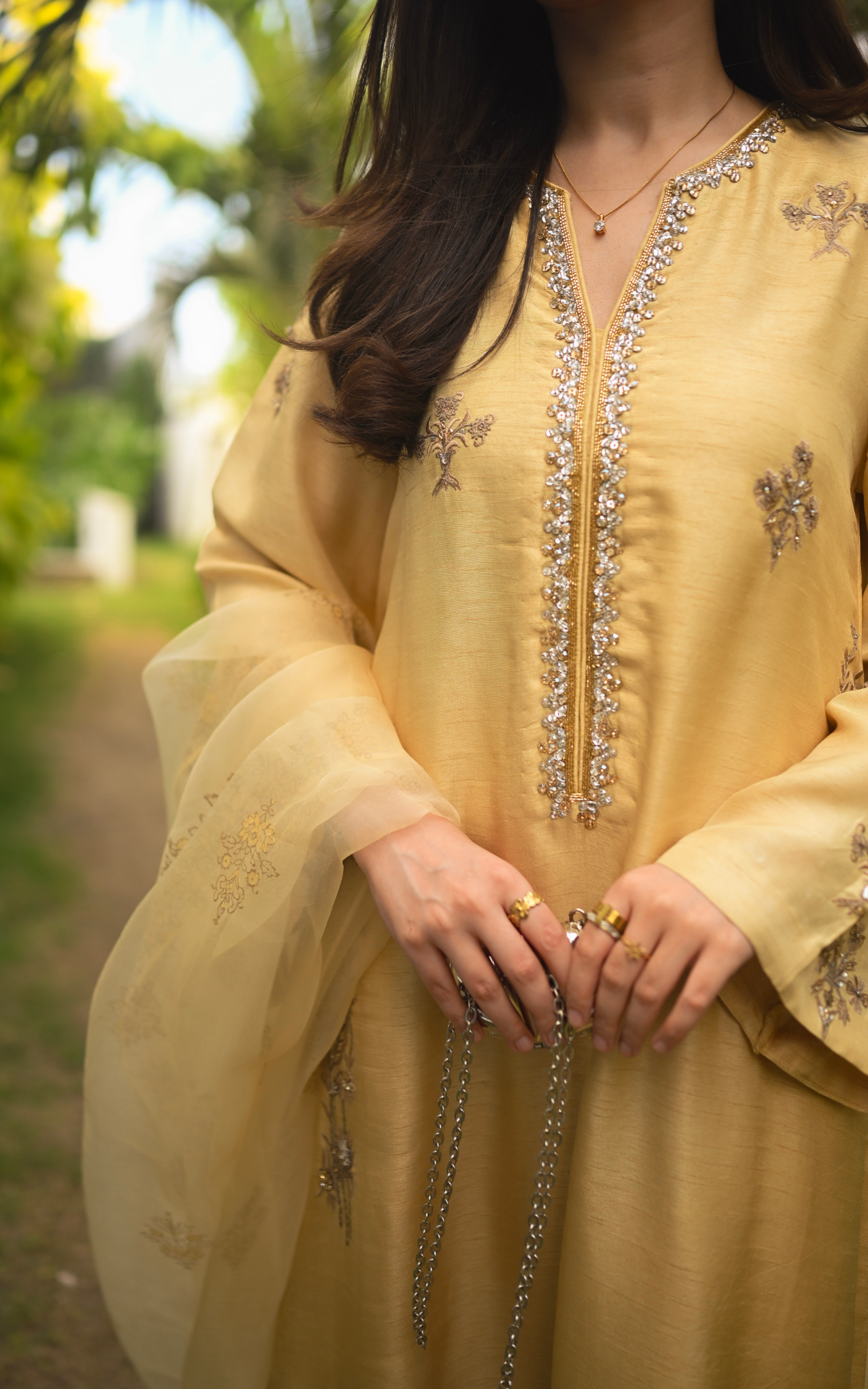 Asifa and Nabeel | Silk Edit 26 | Gilded Primrose - House Of Hania