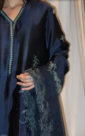 Asifa and Nabeel | Silk Edit 26 | Midnight Blue - House Of Hania