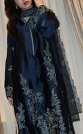 Asifa and Nabeel | Silk Edit 26 | Midnight Blue - House Of Hania