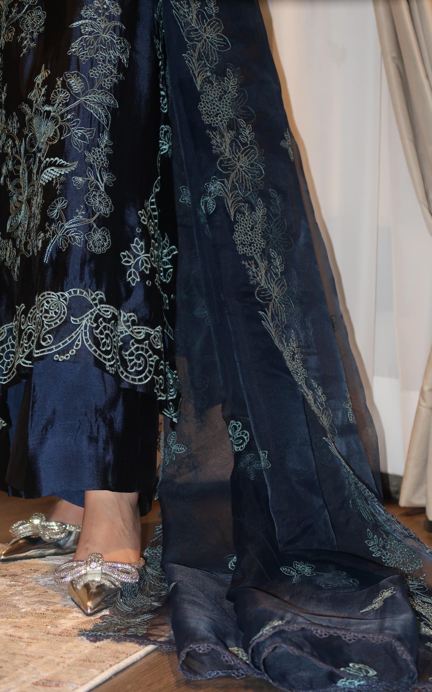 Asifa and Nabeel | Silk Edit 26 | Midnight Blue - House Of Hania