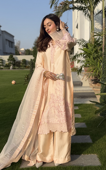 Asifa and Nabeel | Silk Edit 26 | Peach Nectar - House Of Hania
